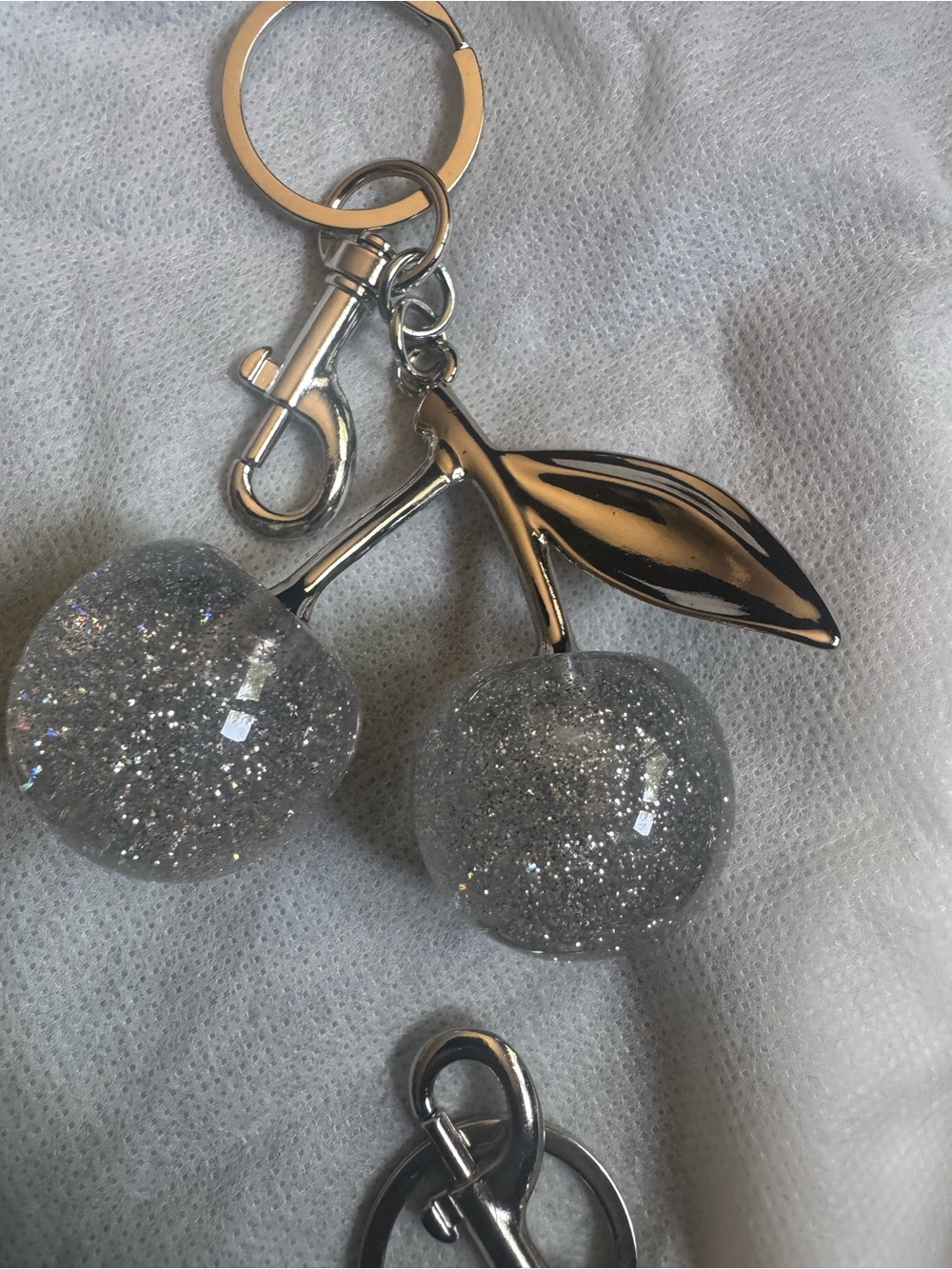Cherry Bag Charm Keychains - Assorted - ‼️PICK ONE‼️ (silver tone hardware) - Picture 8 of 10